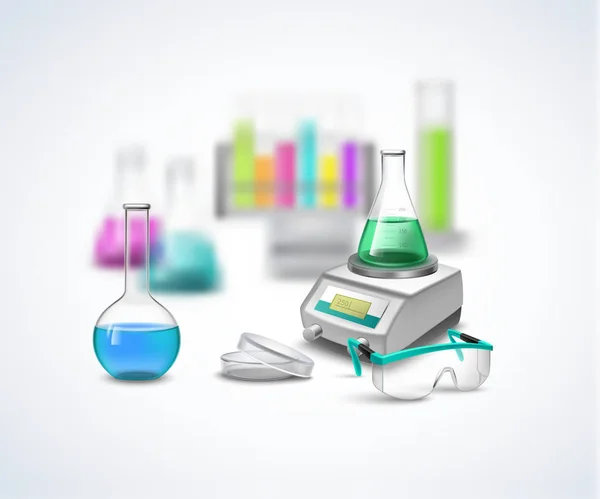 Composición química de Eqiupment — Archivo Imágenes Vectoriales