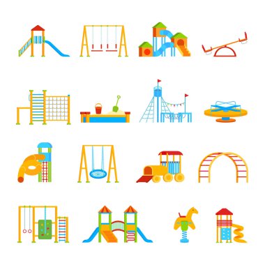 Bahçesi ekipman Icon Set