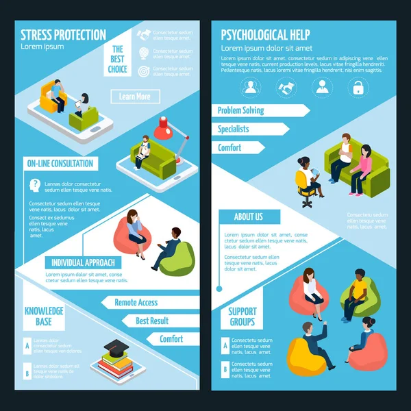 Stres izometrik dikey afiş 