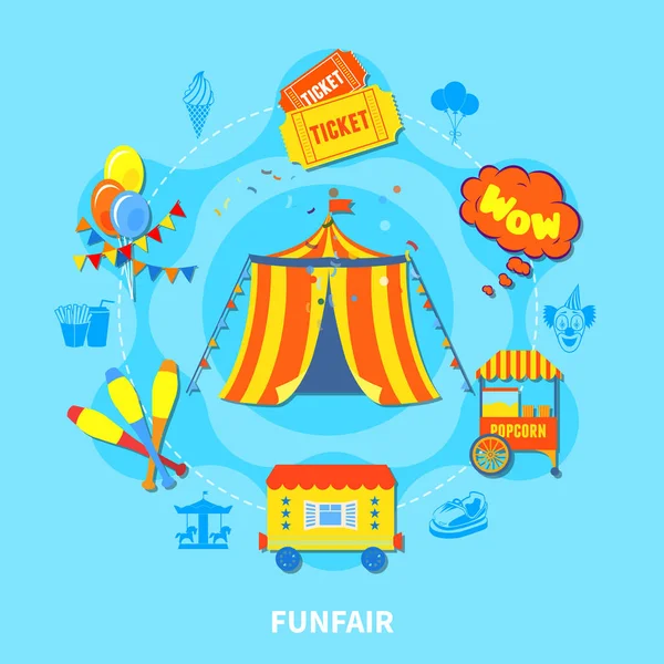 Funfair design vector illustration — Stock Vector