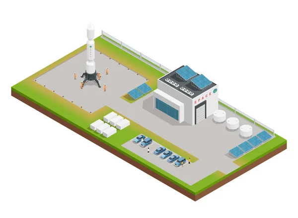 Espacio Composición isométrica — Vector de stock