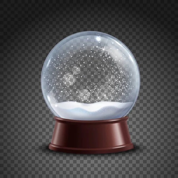 Snow Globe Composition — Stock Vector