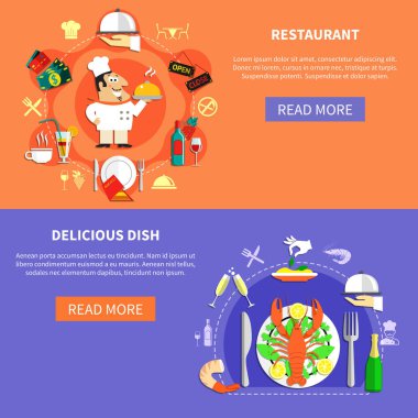 Lezzetli Cafe afiş kümesi