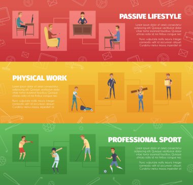 Fiziksel aktivite afiş kümesi