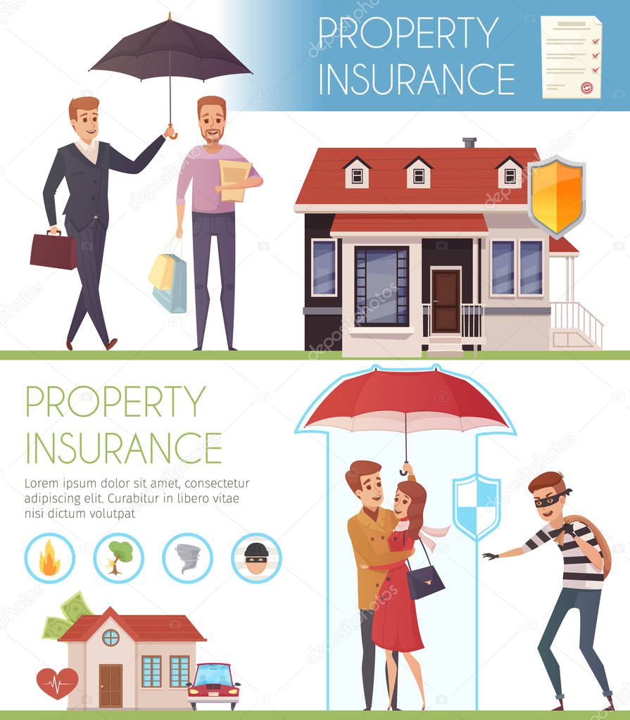 Property Insurance Horizontal Banners