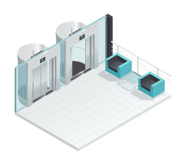 Modern Asansör salonu iç