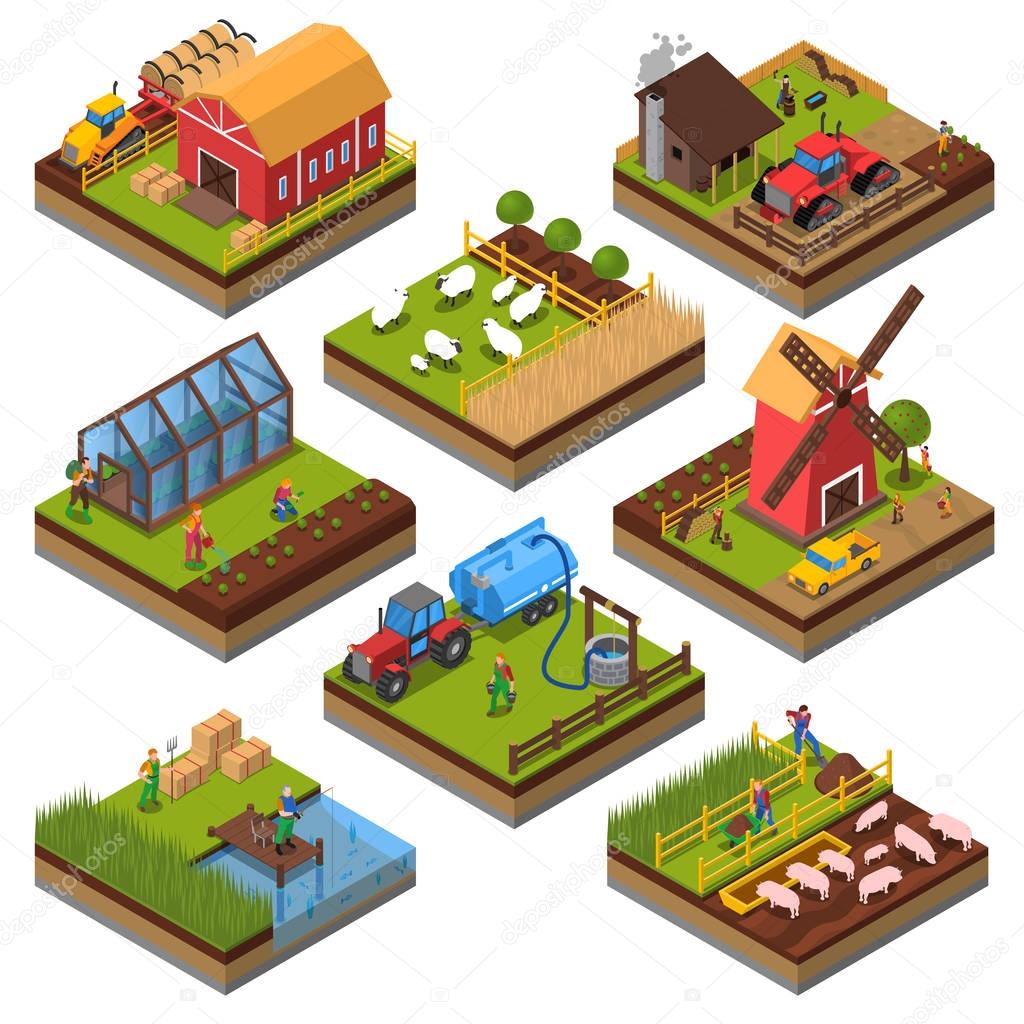 Agricultural Compositions Isometric Set