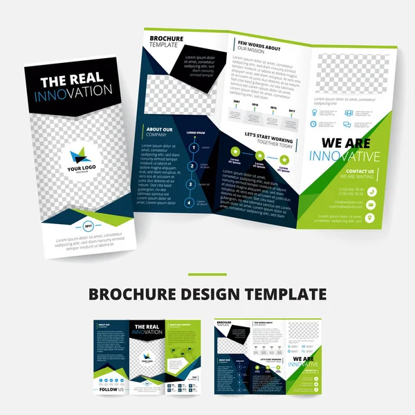 Brochure ontwerp sjabloon — Stockvector