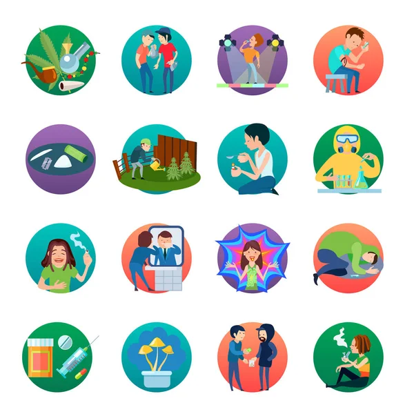 Verdovende Icons Set — Stockvector