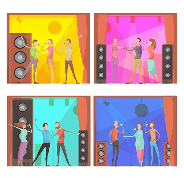 KaraokeParty composities Set — Stockvector