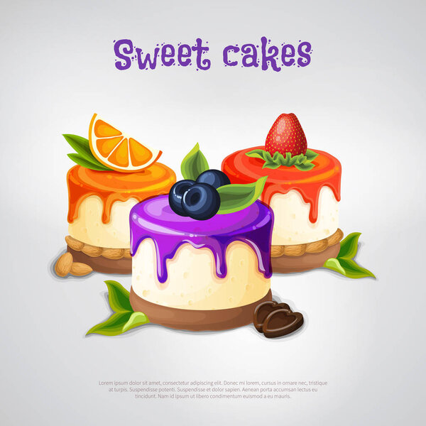 Sweet Cakes Composition