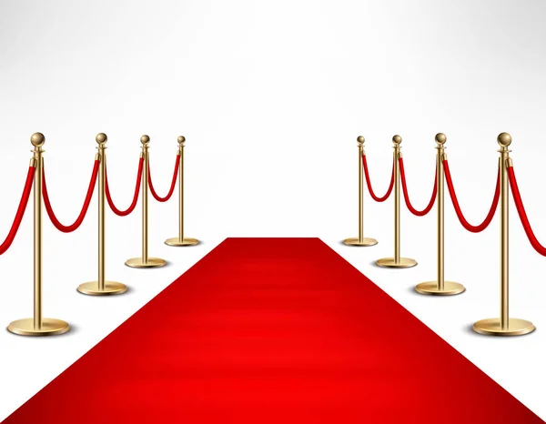 Red Carpet Celebridades Formal Evento Banner — Vetor de Stock