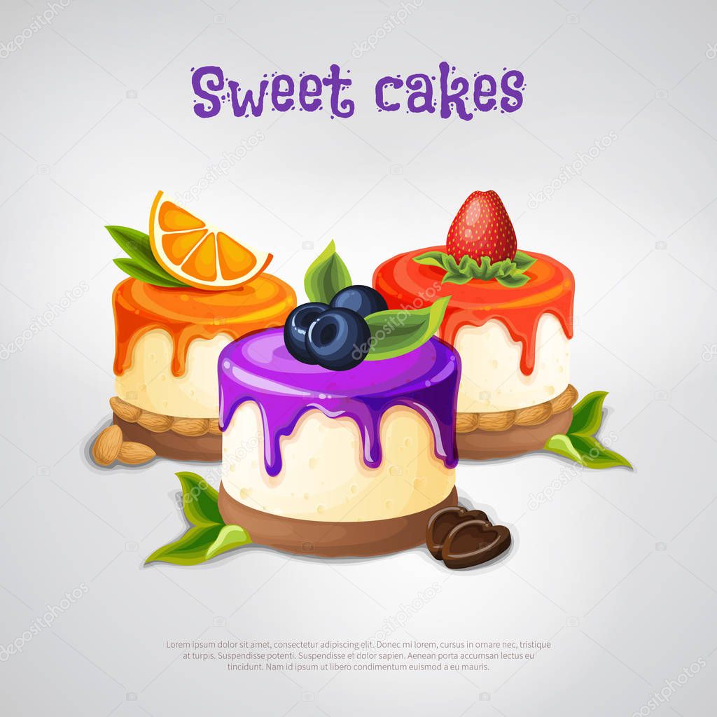 Sweet Cakes Composition