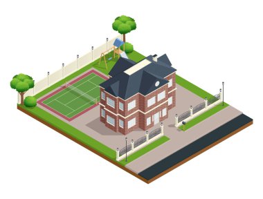 Banliyöde ev kompozisyon