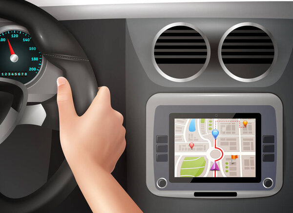 GPS навигация в автомобиле
