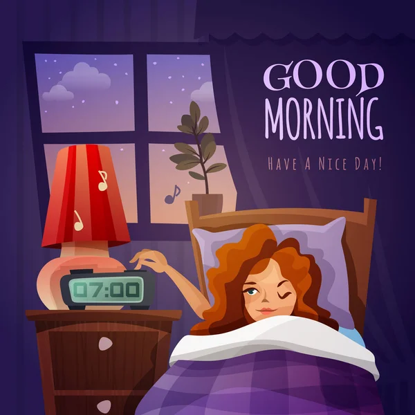 Composition Good Morning Design — Image vectorielle