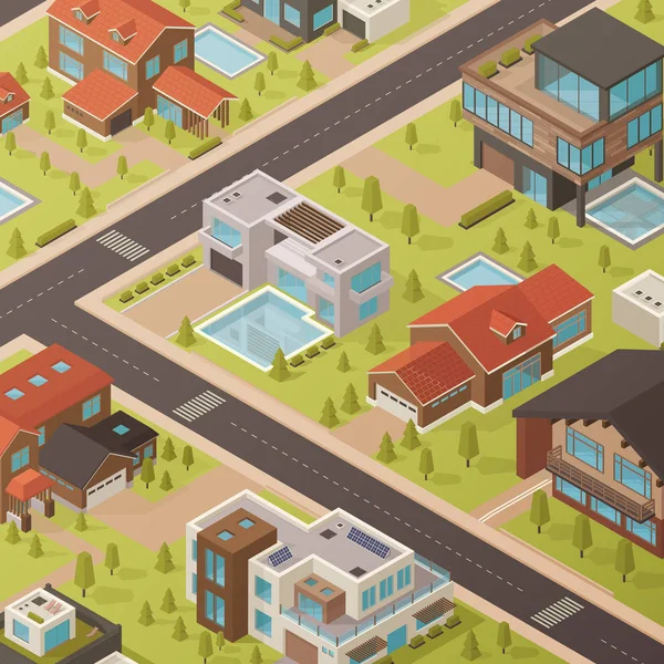 Isometric House Background