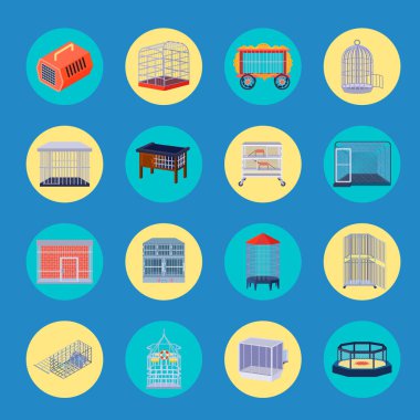Hayvan kafes Icons Collection