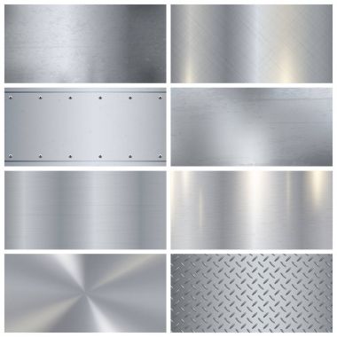 Metal Texture Realistic 3D Samples Collection  clipart