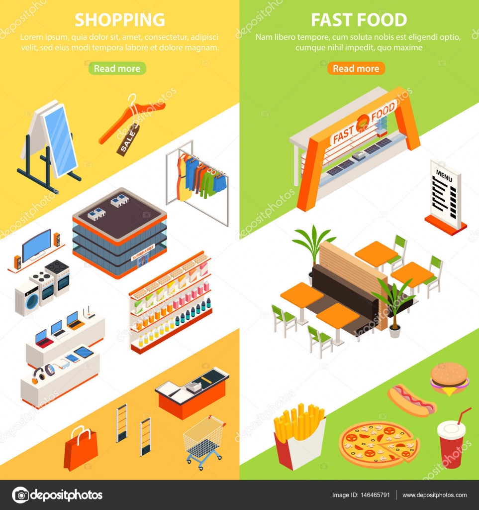 フードコートストックベクター ロイヤリティフリーフードコートイラスト Depositphotos