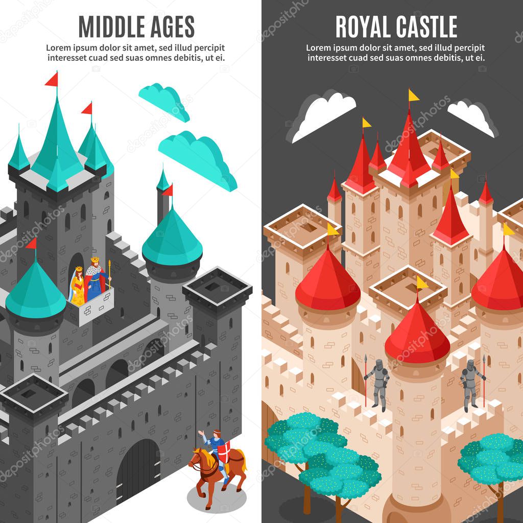 Royal Castle Vertical Banner Set