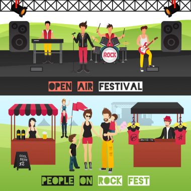 Açık Festivali Afiş kümesi