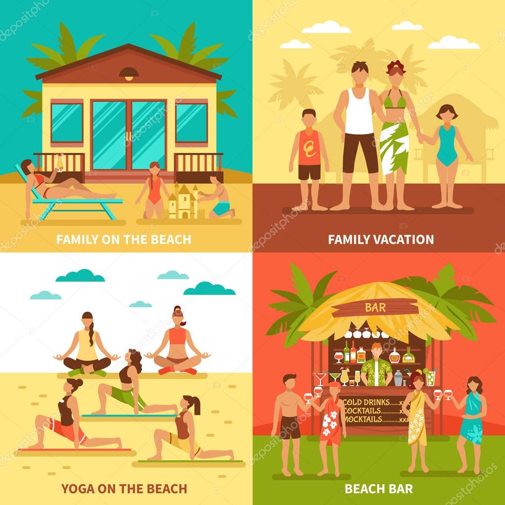Beach Holiday Design Concept