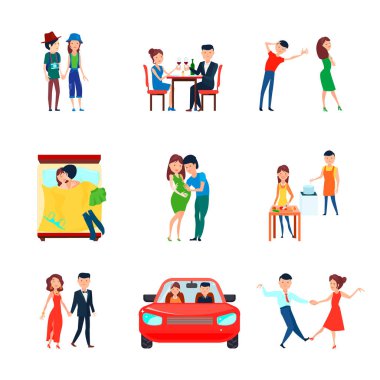 Karısı kocası sorumlulukları Icon Set