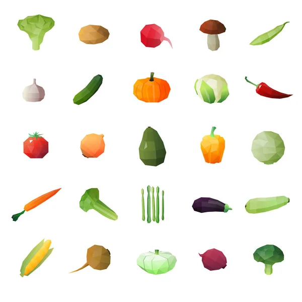 Greengrocery rijpe vruchten Set — Stockvector