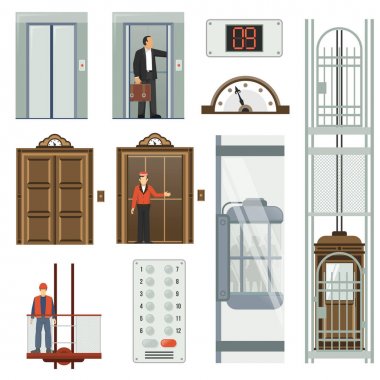 Asansör Icon Set