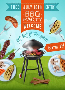 Barbekü partisi posteri