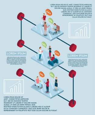 Elektronik konuşma Infographic kavramı