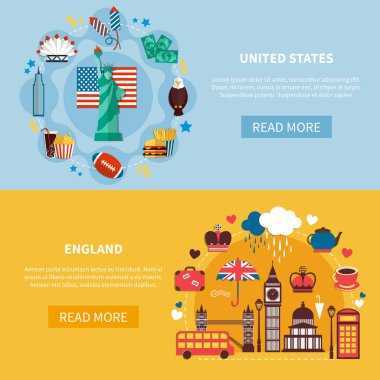 Yatay afiş İngiltere ve Amerika Birleşik Devletleri