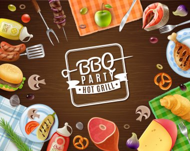 Barbekü partisi çerçeve
