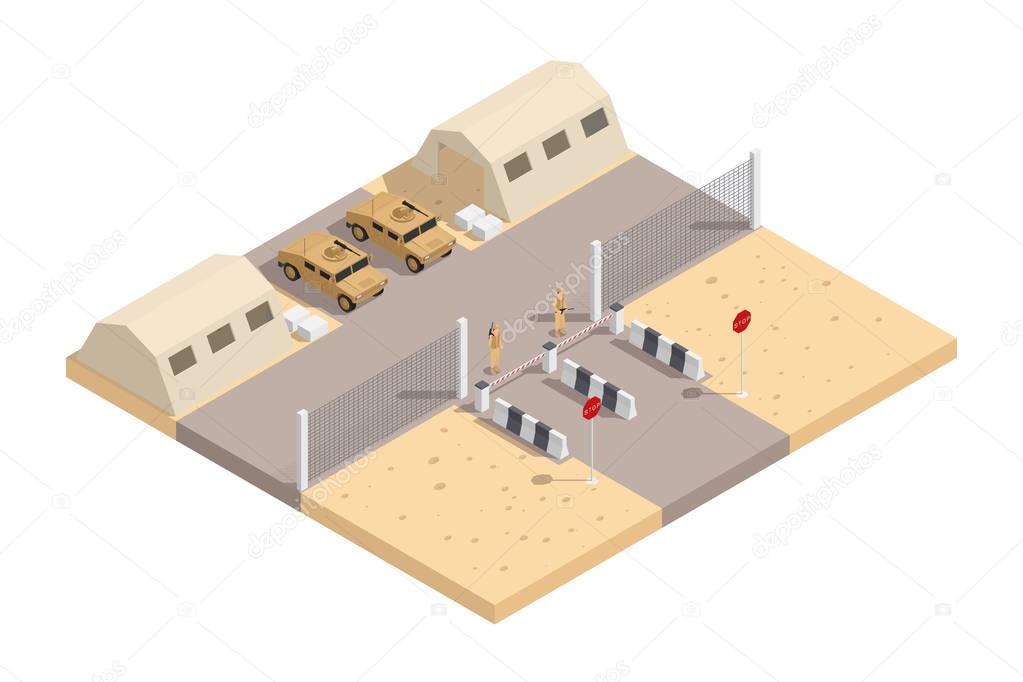 Military Isometric Composition