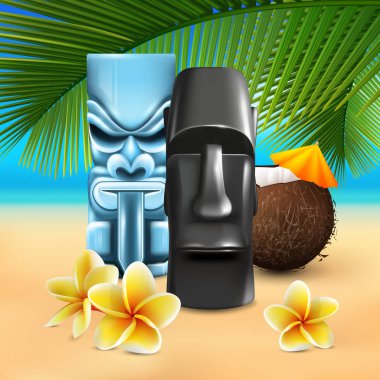 Kahuna Hawaii Beach kompozisyon