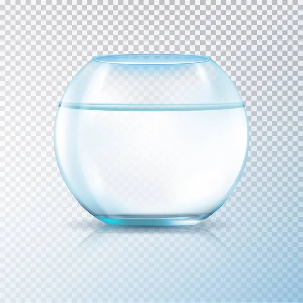 鱼碗清水透明 — 图库矢量图片