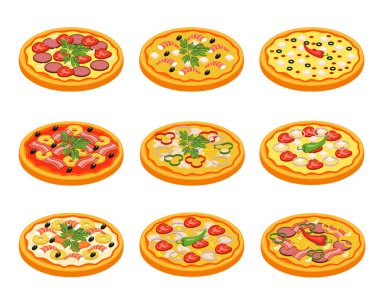 Pizza Icons set