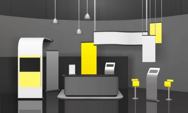 Reklam sergi standı 3d Mockup