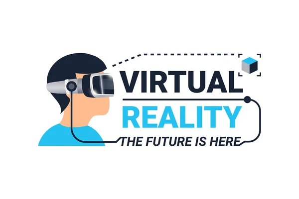 Logótipo da realidade virtual — Vetor de Stock
