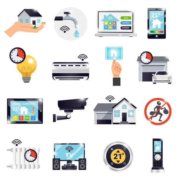 Smart Home Icon Set — Stock Vector