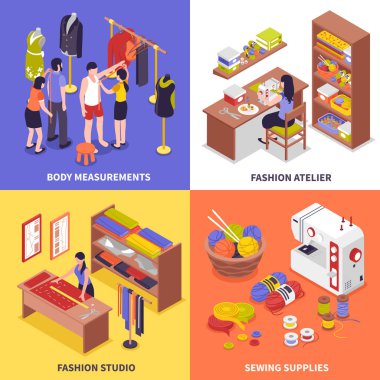 Fashion Atelier 2x2 Design Concept  clipart