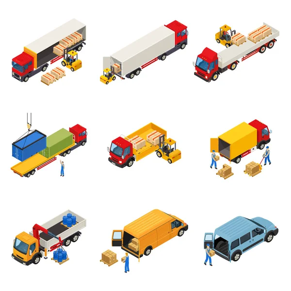 Laden van goederen Set — Stockvector