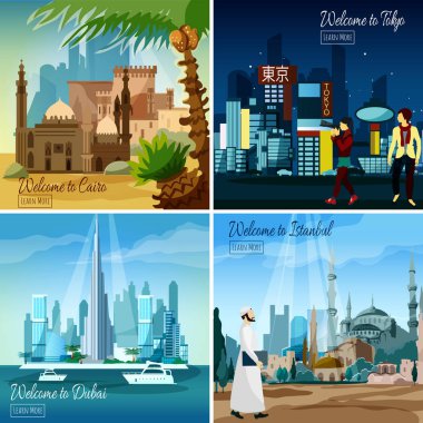 Doğu turistik Cityscapes