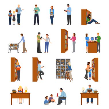 Kütüphane Icons set