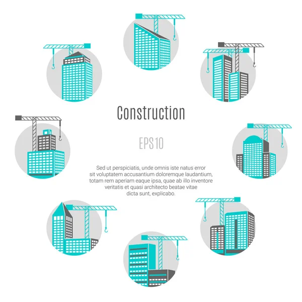 Concetto di costruzione illustrazione — Vettoriale Stock