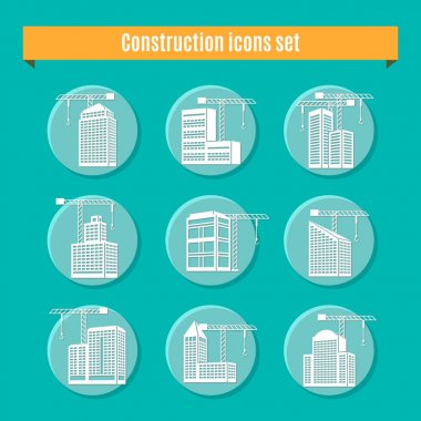 İnşaat Icons set 