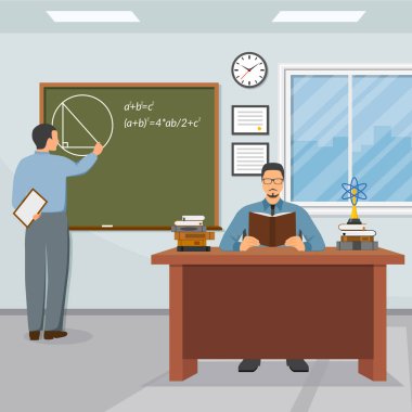 Bilim ve eğitim illüstrasyon 