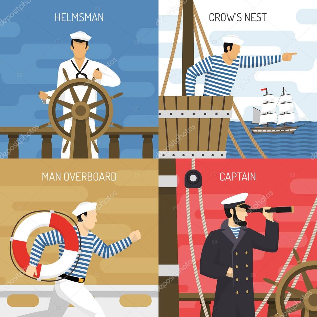  Ship Crew 4 Icons Concept 