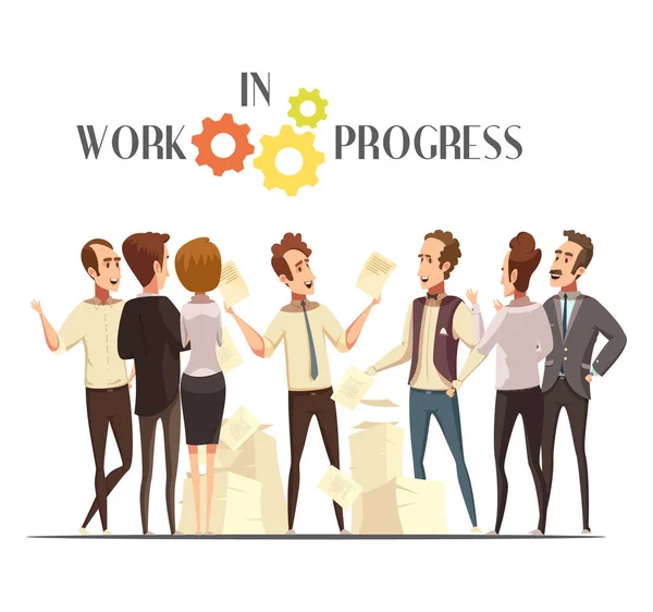 Work In Progress Concept — Stock Vector